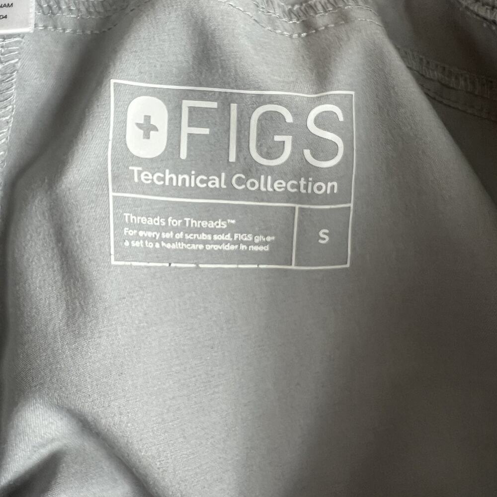 Figs Technical Collection Scrub Pants Women's Size Small Light Gray - Picture 10 of 11